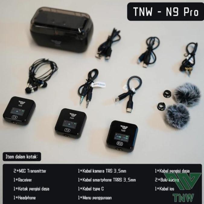 READY tnw n9 pro wireless microphone clip on mic