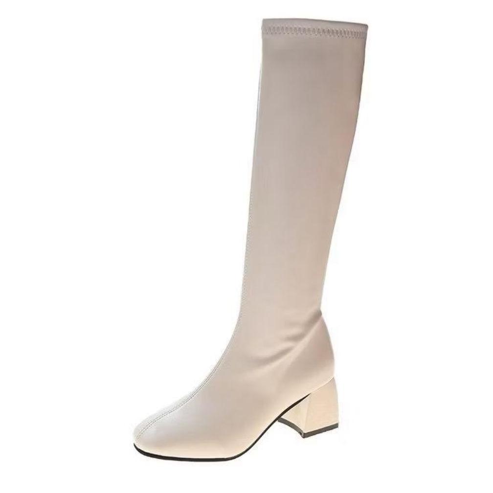 Hot Sepatu Boots Heels Panjang Hak Tau Flat Wanita Fashion Harga Fromo