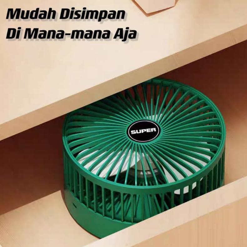 NEW [BISA COD] KIPAS ANGIN LIPAT / KIPAS MEJA / KIPAS ANGIN PORTABLE PUTAR 180 PORTABLE MINI FAN REC