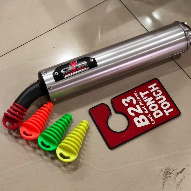 Karet tutup kenalpot 2tak pajangan motor cuci aman rubber