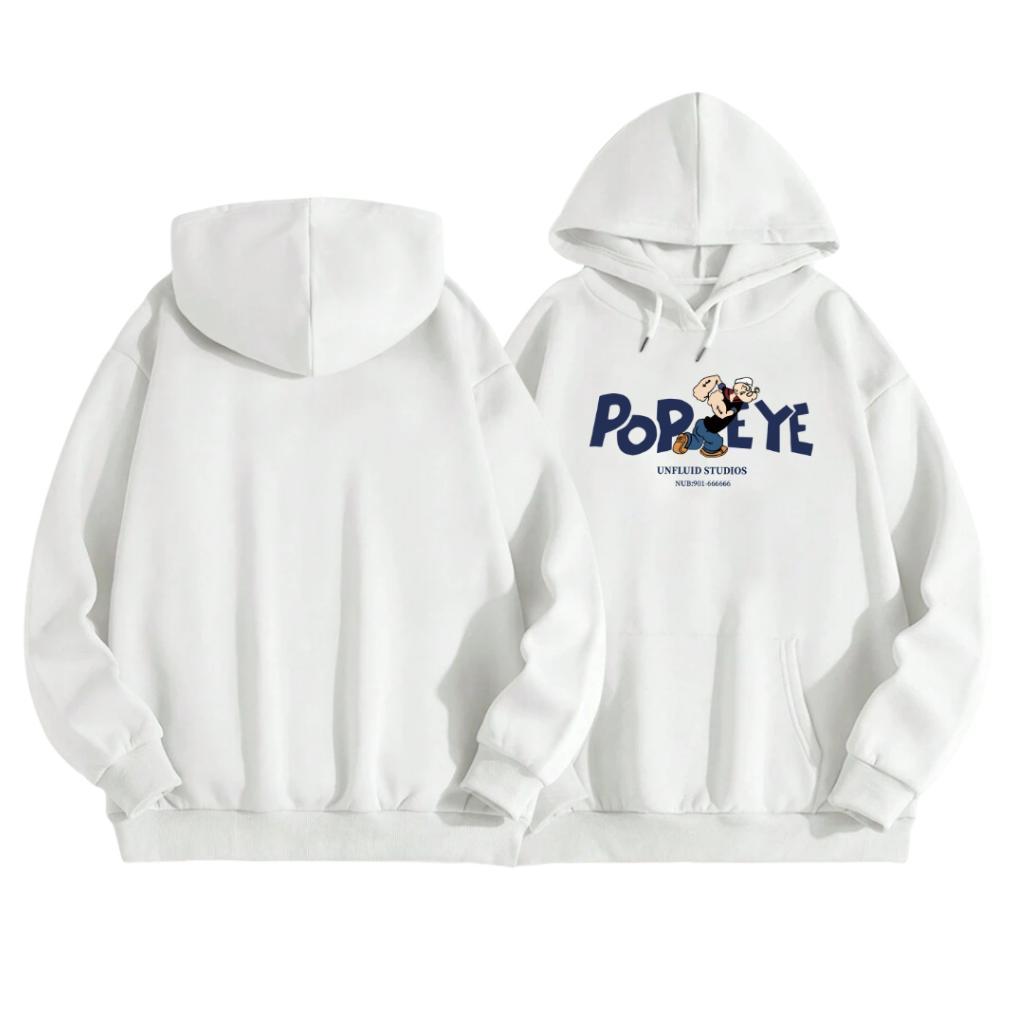 OFFICIAL Louis STOR COLLECTION -  Hoodie Oversize Terbaru | Motif Popeye | Korean Style Hoodie Unise