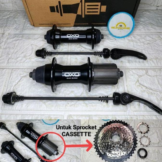 Ready Hub Freehub Slup 36H OXO HB830 Pengganti HB829 Sprocket CASSETTE 7 8 9 10 Speed BEARING V-Brak