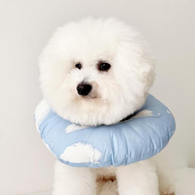 WOOFIDOO Pet Cone Pillow Dog Cat Protective Collar Bantal Donat Leher Anjing Kucing Steril Gatal