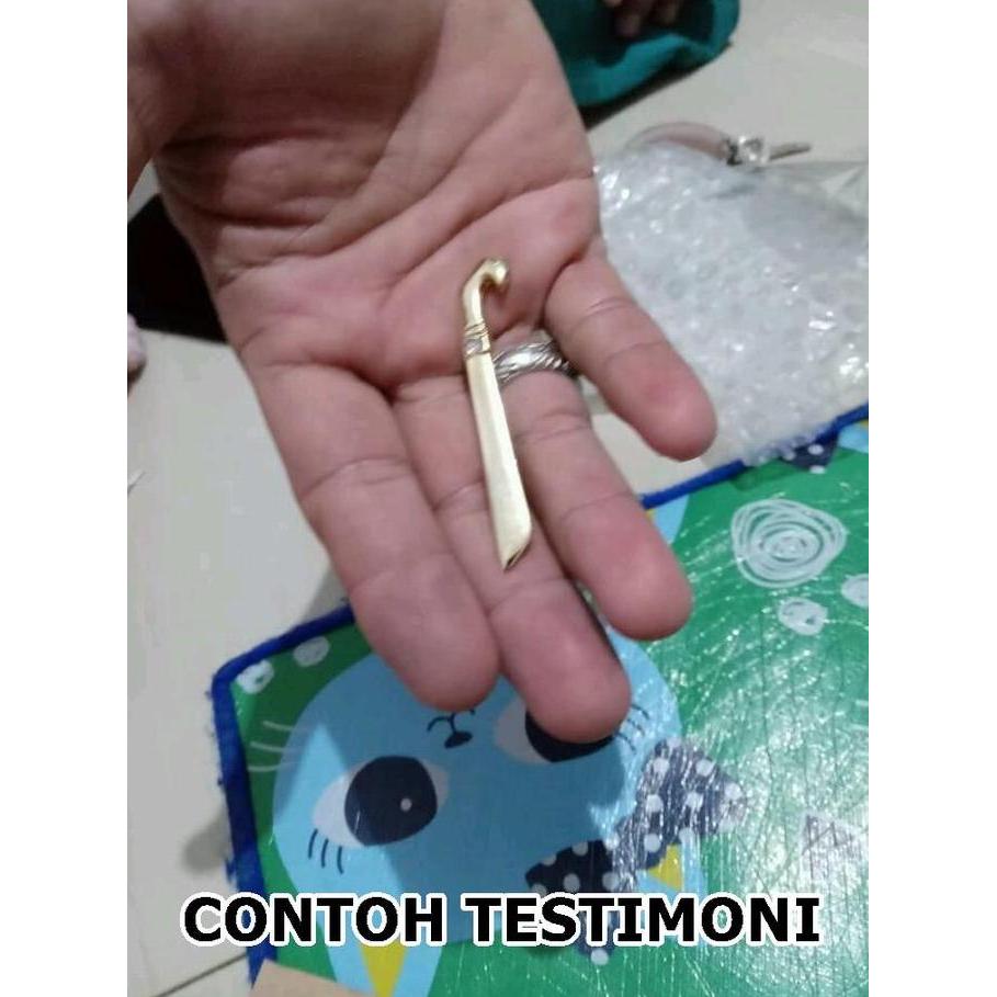 Bros pin bentuk golok gold Aksesoris kopiah peci hiasan tambahan baju murah