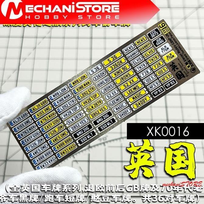 New  ALEXEN 1/64 XK0016 British GT Tour Sports Cars and Vintage License Plates (35 Pairs of Plates/S