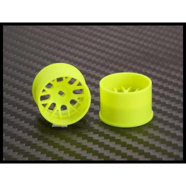 HOT DEAL 488YR14 MINI-Z AWD MACHINE CUT BBS REAR WHEEL R14 YELLOW