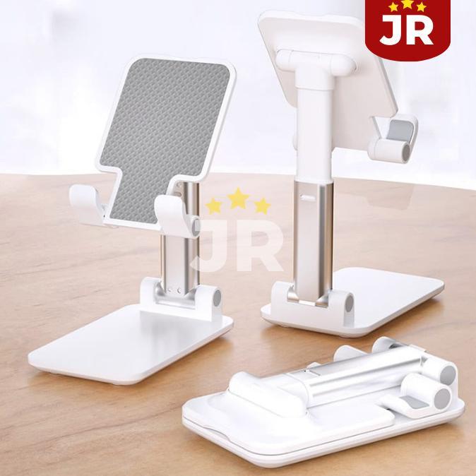 HOT PRODUCT Phone Holder Meja | Stand Holder HP Tablet Meja Lipat Bahan Full Besi | Dudukan Tatakan 