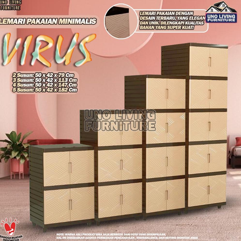 Awet Lemari Pakaian Plastik Kingdom Virus Ungu 4 Susun Lemari Pintu Lemari Plastik Minimalis Lemari 