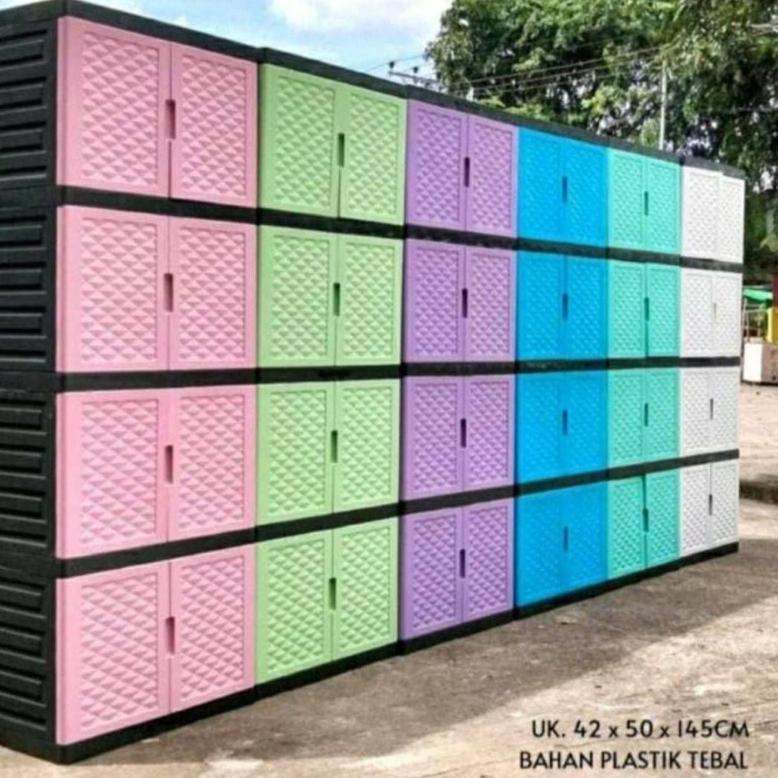 Termurah (Ready Pekanbaru ) Lemari  Plastik 4 Susun  / Lemari Baju/Lemari Plastik Jumbo/Lemari  Paki