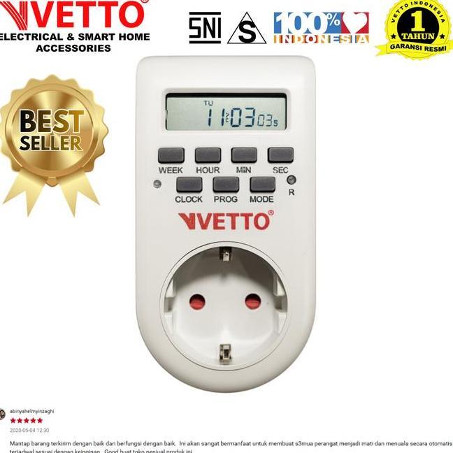 Vetto Stop Timer Dital Listrik 1Minggu
