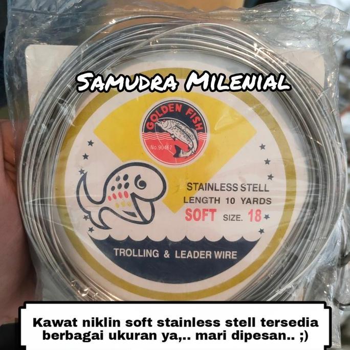 Kawat Neklin / Neckline Soft Golden Fish No 18 / 22 / 24 / 26 / 28