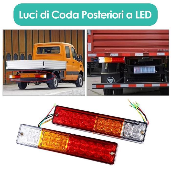 1 Pasang Lampu Rem Belakang Truk 24 Volt 12 Volt Tahan Debu 12V 24V Stop Lamp Truk 12 Volt 24 Volt  