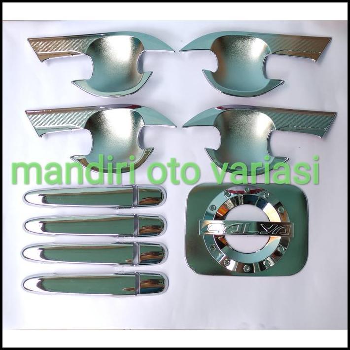 TERBARU OUTER HANDLE TANK COVER CHROME TOYOTA CALYA OUTER HANDLE TUTUP TANGKI 