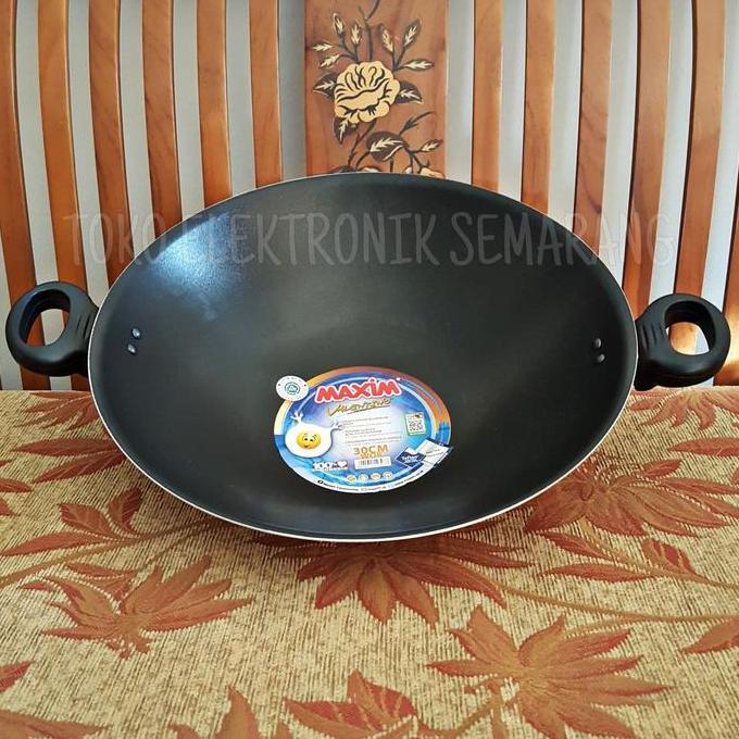 MAXIM 30CM VALENTINO WOK WAJAN PENGGORENGAN TEFLON