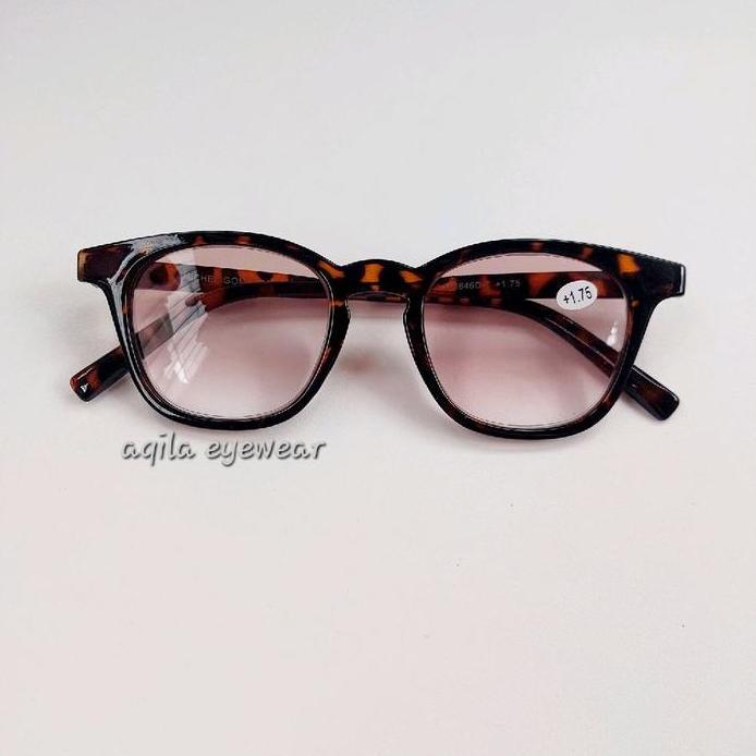 New Kacamata baca kacamata plus lensa coklat gradasi 846 murah