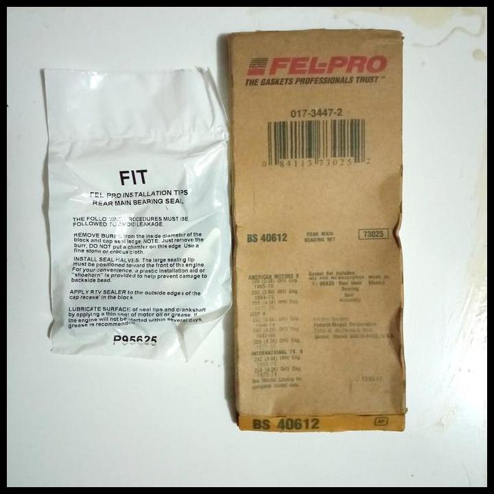 GRATIS ONGKIR CRANKSHAFT REAR SEAL KIT BELAKANG JEEP CJ5 CJ7 CHEROKEE WRANGLER TJ YJ 