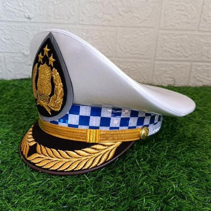 New Topi PET LANTAS PAMEN POLRI / PET LANTAS PAMEN POLISI / PET POLANTAS PAMEN POLRI murah