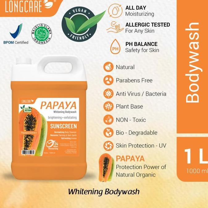 Fupp- Sabun Mandi Cair Organik Pepaya | Sabun Mandi Cair Belerang Mengobati Gatal Gatal Pada Kulit