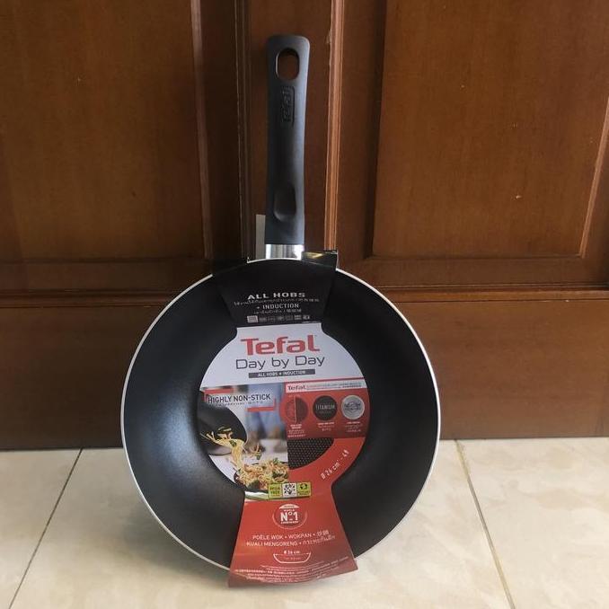 TERMURAH - Tefal Day By Day Induction Wok Pan 26 cm