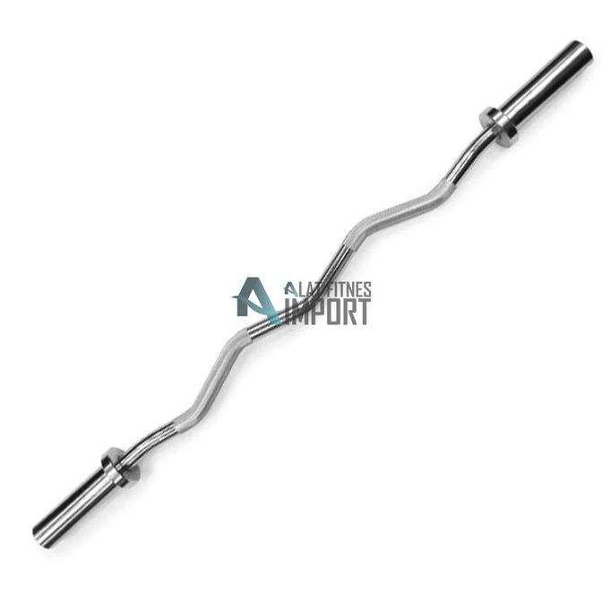 TERMURAH - Stick Barbel Ez Curl Bar 1.2 M