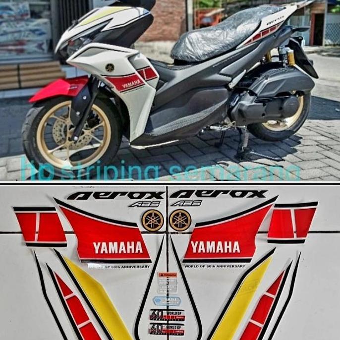 TERMURAH - Striping Yamaha New Aerox 60th GP Edition Transparan