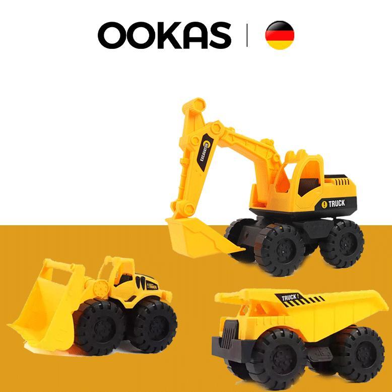 Hot Ookas Excavator Mobil Aki Anak Mainan Anak Anak Mobil Mainan Hot Beko Mainan Anak -Anak Toys Kek