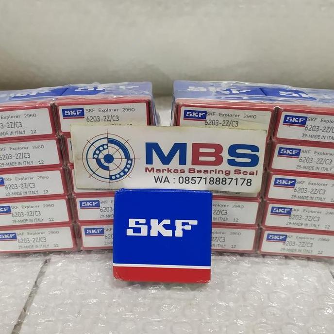 NEW BEARING 6203 ZZ C3 SKF ORIGINAL 6203-2Z/C3