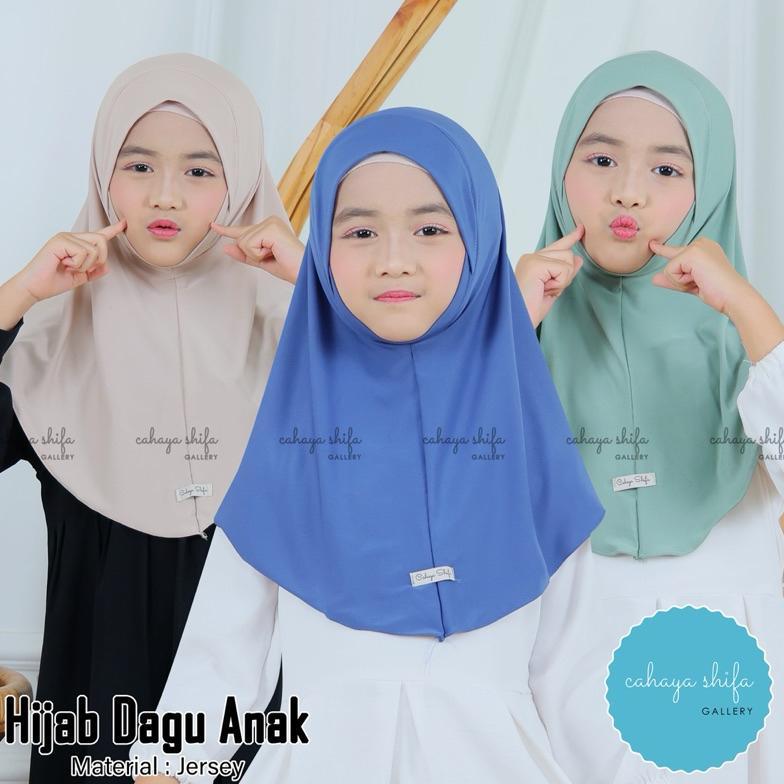 exclusive jilbab anak jersey dagu/ jilbab anak umur 1-5 tahun