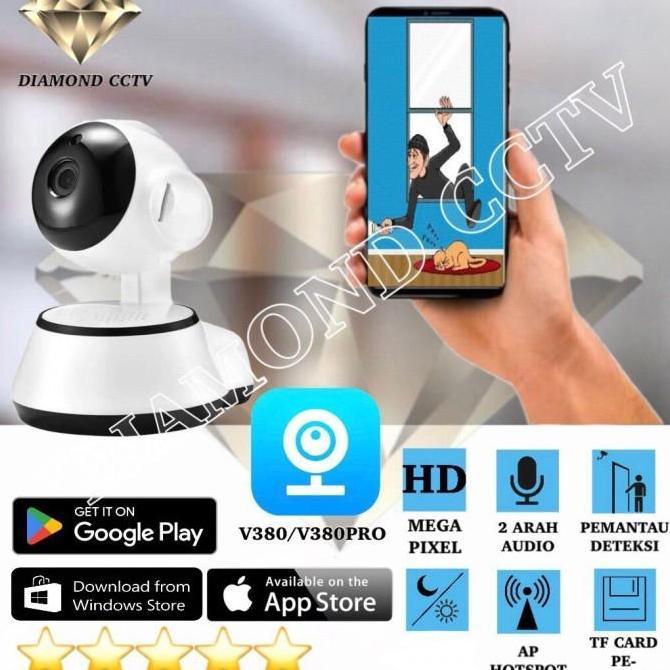 NEW IP CAMERA CCTV V380 SMART WIFI KAMERA 720P ORI