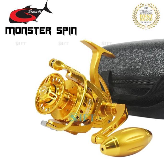 Reel G-TECH MONSTER SPIN 4000 6000 8000 50kg [2025] SaltWater Power Handle Metal Body IFT