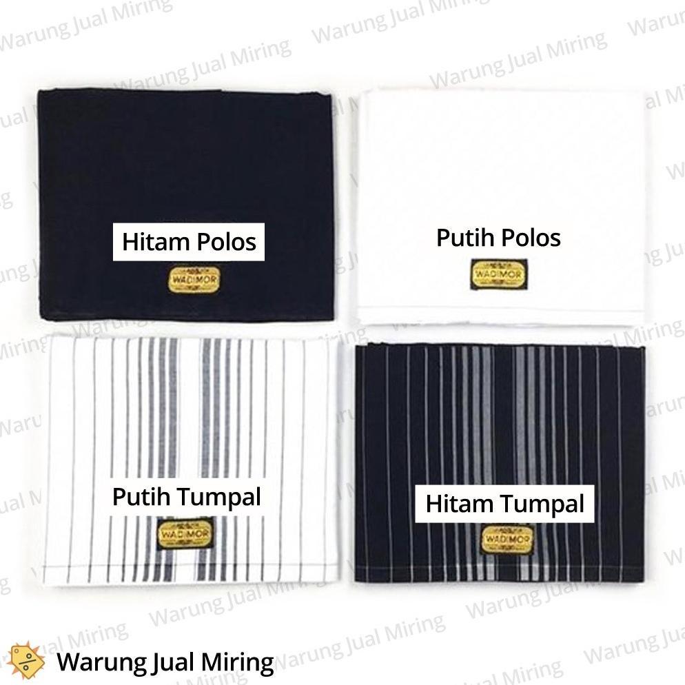 fast delivery sarung wadimor hitam putih polos premium original dewasa anak grosir kain samping tump