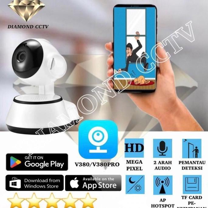 NEW IP CAMERA CCTV V380 SMART WIFI KAMERA 720P ORI