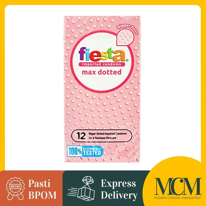 Terlaris Kondom Fiesta Max Dotted isi 12 Pcs - Kondom Gerigi Terbaik