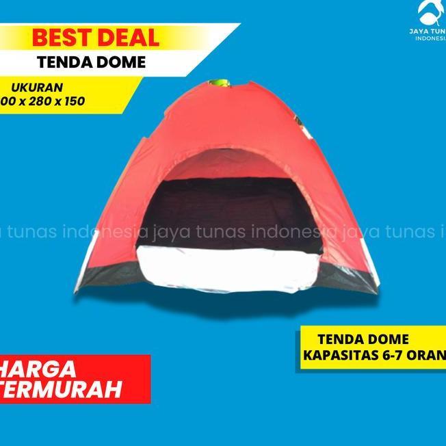 Tenda Dome Kap. 6-8 Orang Tenda Camping Tenda Murah Tenda Kemah Outdoor