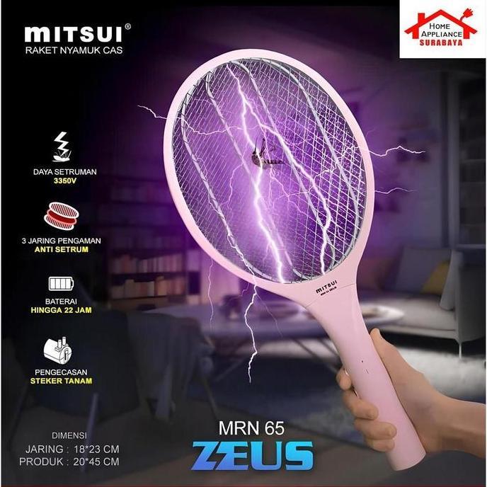 MITSUI Raket Nyamuk Listrik Cas - Rechargeable MRN 61 Scorpion / 62 Athena / 63 Pegasus / 65 Zeus / 