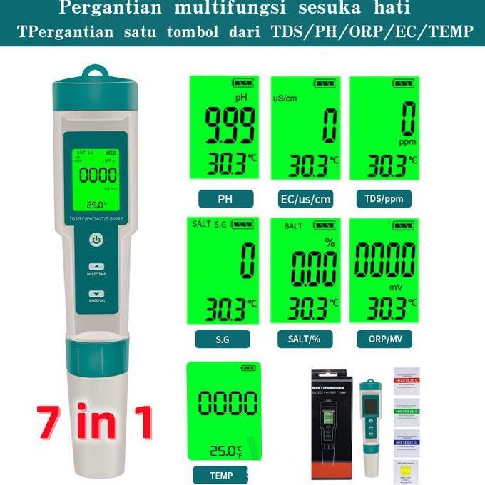 NEW EZ9908 PH TDS EC TEMPERATURE METER TESTER ATC EZ-9908 SUHU HIDROPONIK ORI