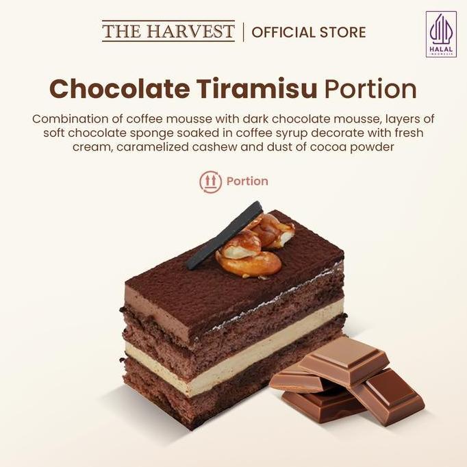 The Harvest Chocolate Tiramisu Portion | Dessert Cake Rasa Chocolate Tiramisu