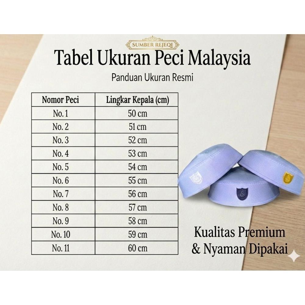 LIMITED Peci Malaysia Putih 1-10 Peci malaysia original abdul Karim peci malaysia terompah peci mala