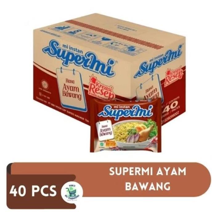 NEW SUPERMI AYAM BAWANG 1 DUS ISI 40PCS ORI