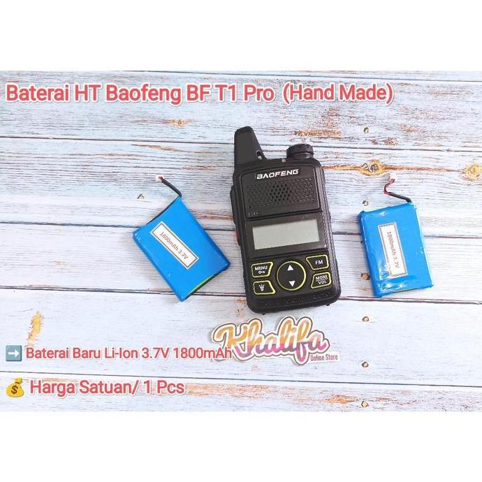 Grosir (.) Hand Made Battery Batre Baterai Batere Ht Handy Talky Walkie Talkie Mini Baofeng Bf-T1 Bf
