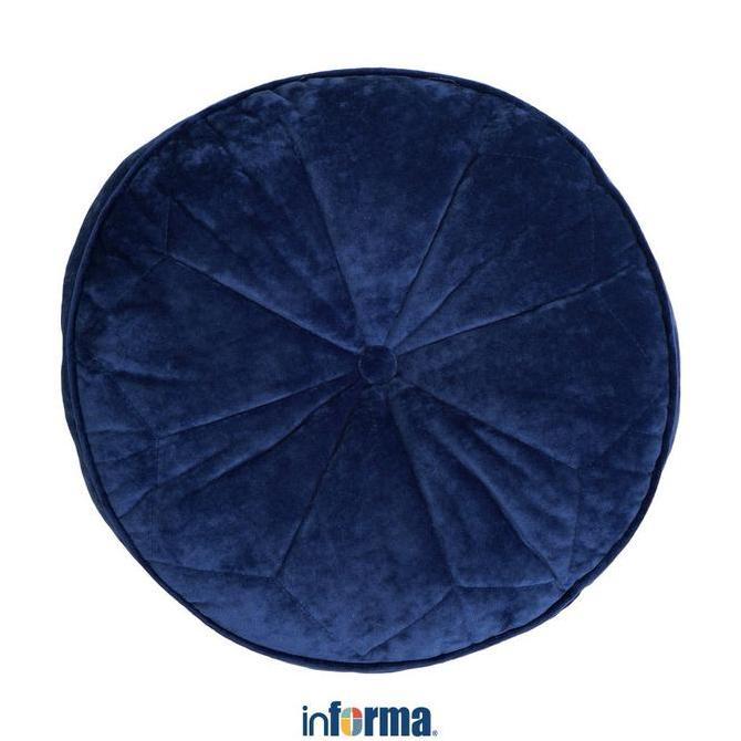 CUCI GUDANG - Informa 38 cm Allen Bantal Sofa Round - Biru Alas Lantai Tempat Bersantai Dekorasi Rum