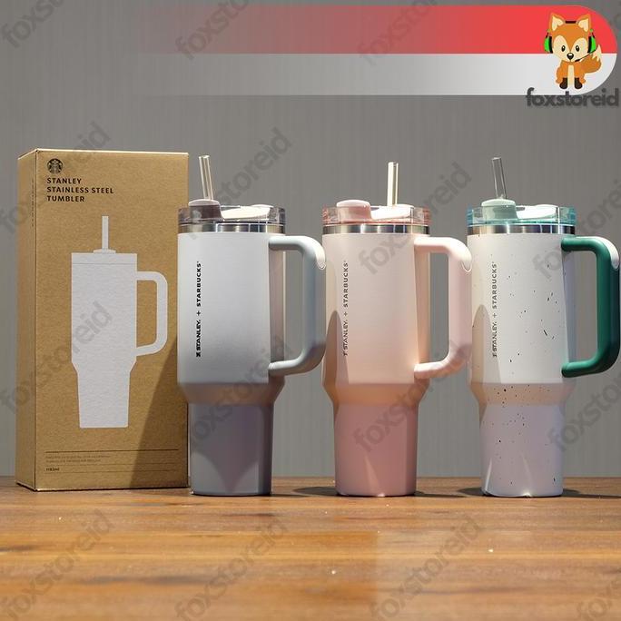 BEBAS ONGKIR - STARBUCKS x STANLEY Korea Limited Edition Tumblr 40oz - Gradient Green Pink Grey