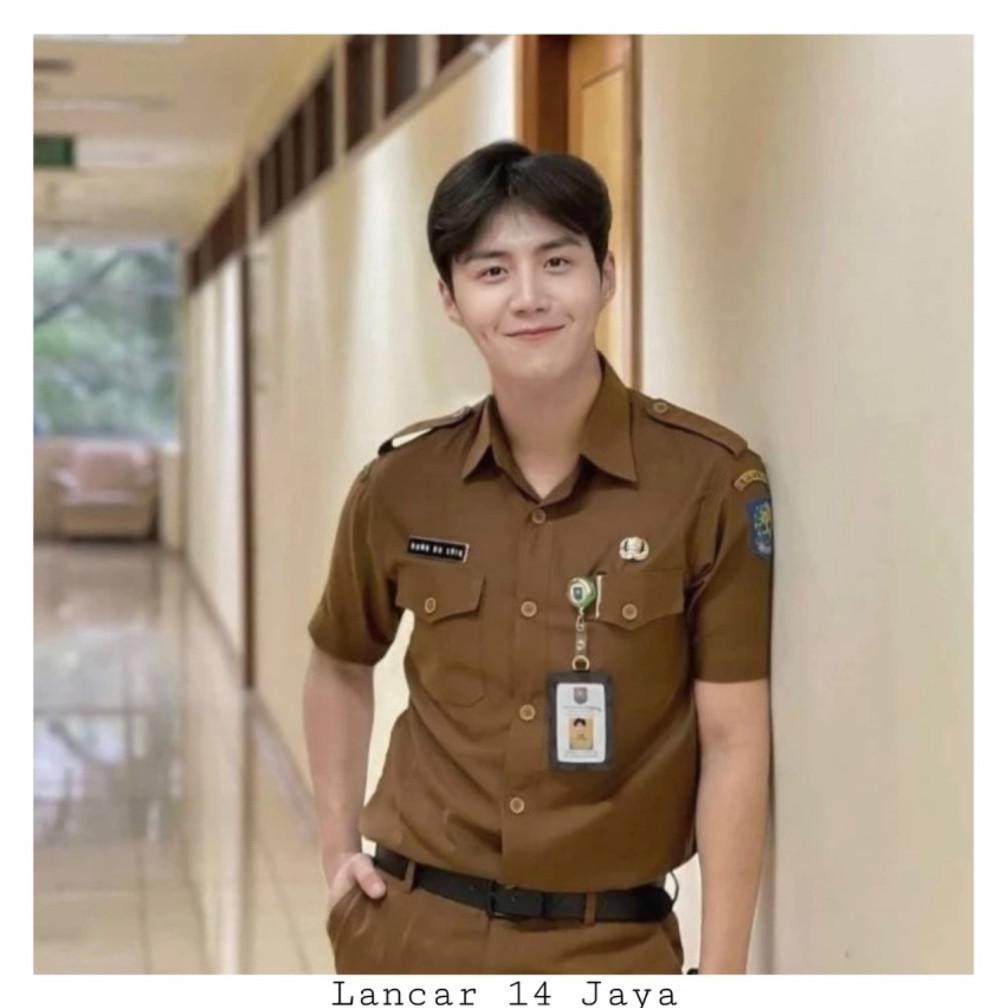 Termurah / Hot Sale Seragam Pns Pria Lengan Panjang Baju Dinas Pemda Baju Pns Khaki Tua Baju Pemda P