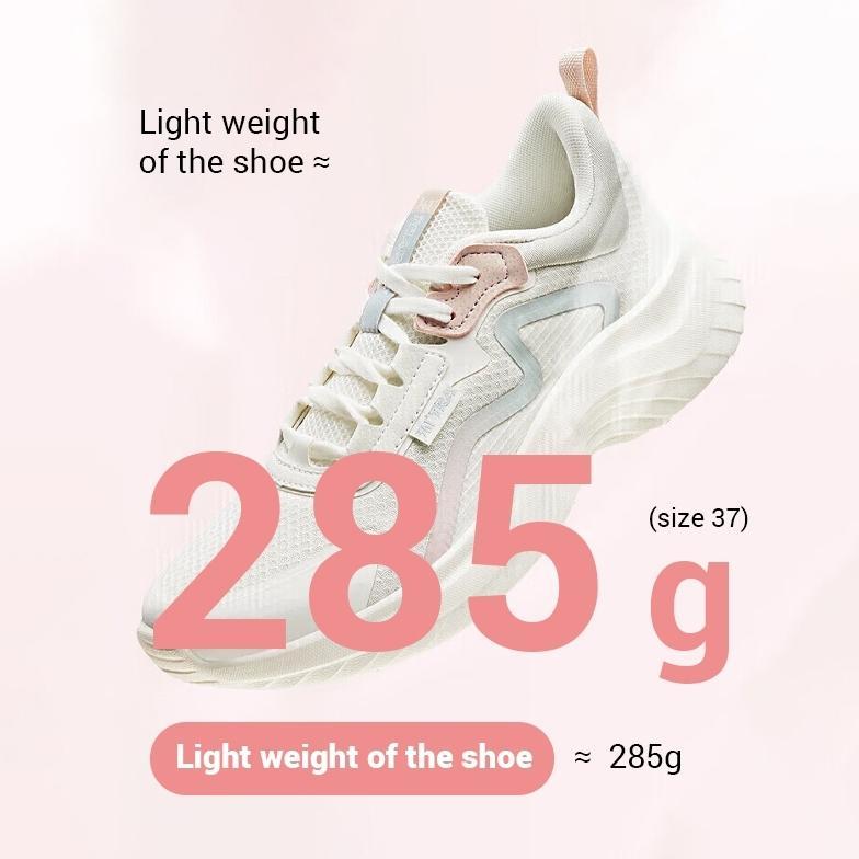 OFFICIAL 361 Degrees Soft Step 1.0 SE Sepatu Olahraga Lari Wanita untuk Komuter serta Outdoor yang R