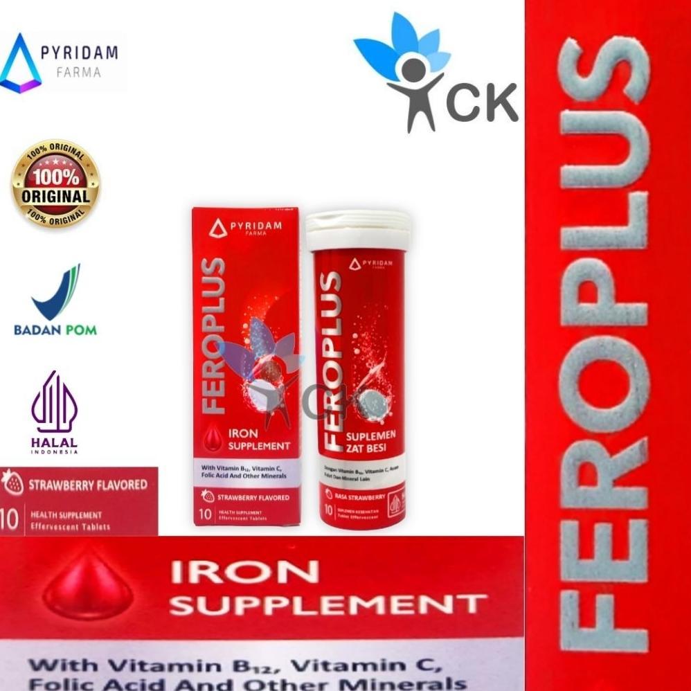 Terlaris Feroplus Effervescent Tablet Box Suplemen Zat Besi