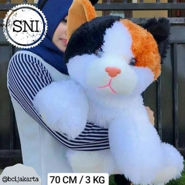 Premium Boneka Kucing Jumbo Besar Lembut Dan Empuk