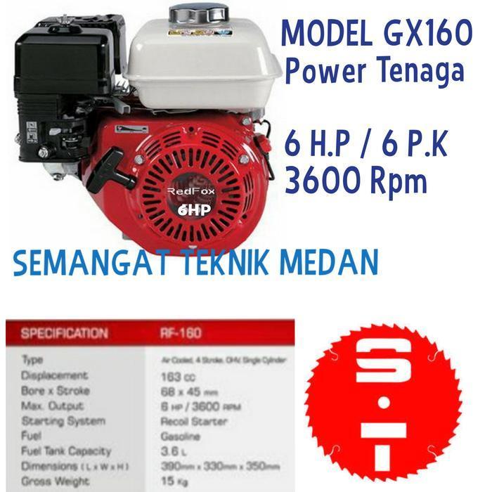 RF-160 MESIN ENGINE PENGGERAK SERBAGUNA RF 160 6HP REDFOX RED FOX