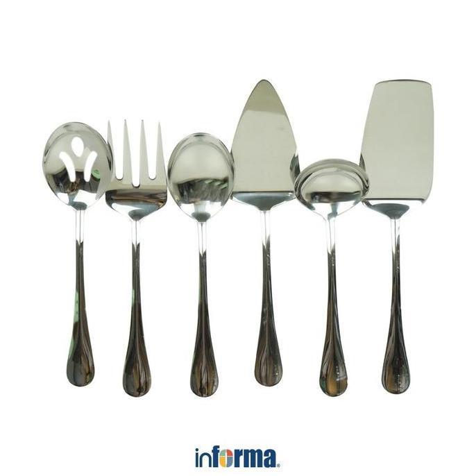 Informa Appetite Set 6 Pcs Basics Gourmet Sendok Saji Kue Centong Nasi Garpu Prasmanan Sendok Sayur 