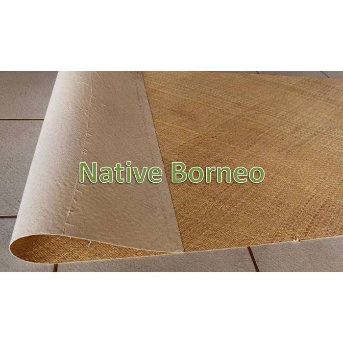 Ajiro Lembaran Cotton Backing 140x185 [P002] - Bahan Anyaman Kulit Rotan Ajiro Natural, Bahan Rotan 