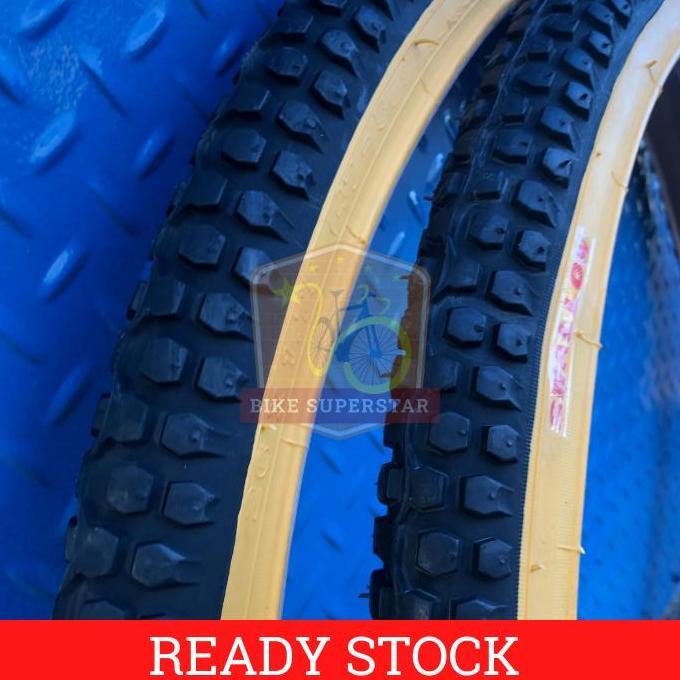 Ban Luar Sepeda 26 x 1.75 SWALLOW Hitam List Kuning CTB Keranjang MTB